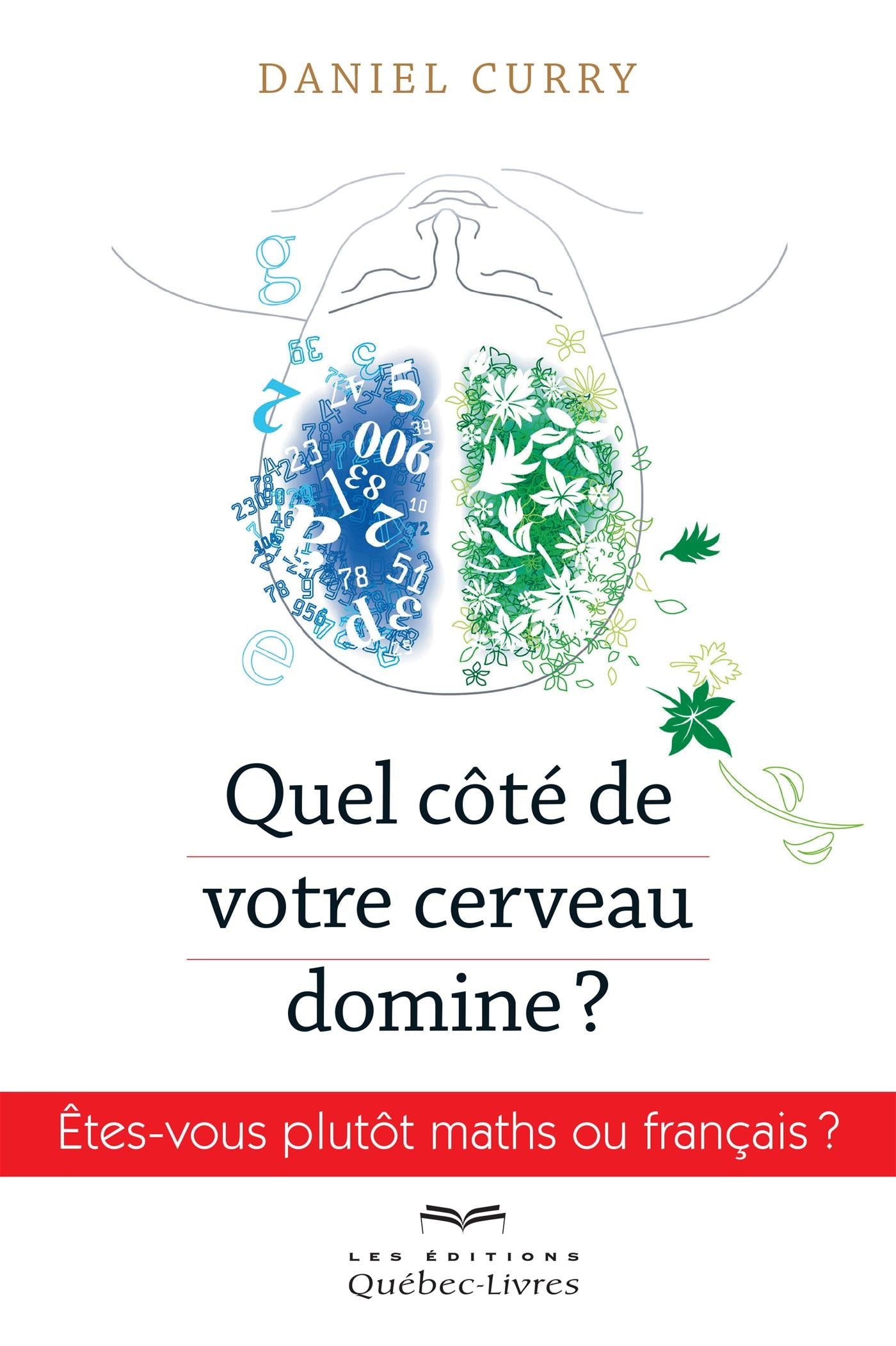 Couverture du livre de Quel côté de votre cerveau domine? : êtes-vous plutôt maths ou français? - papier format