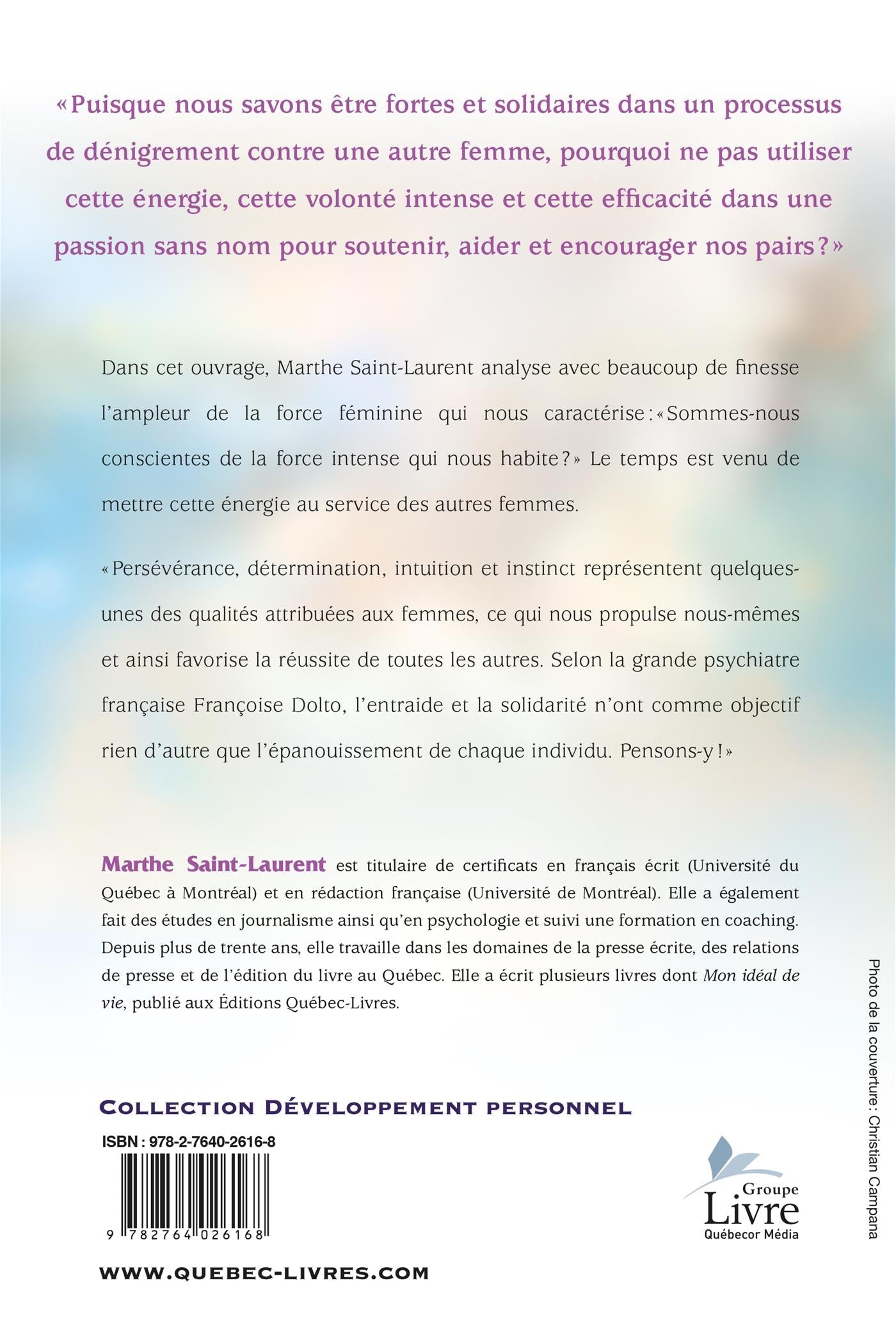 Couverture du livre de Choisir la solidarité féminine - papier format